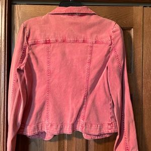Denim jean faded red womens ANA medium jacket